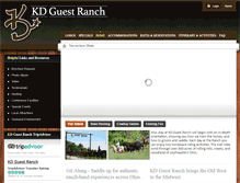 Tablet Screenshot of kdguestranch.com